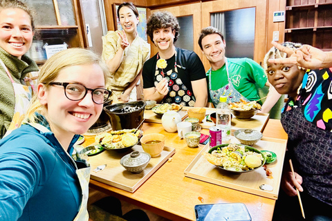 Aula de culinária japonesa de Tempura autêntico e sopa de missô em OsakaAula de culinária japonesa de tempura e sopa de miso autêntica de Osaka