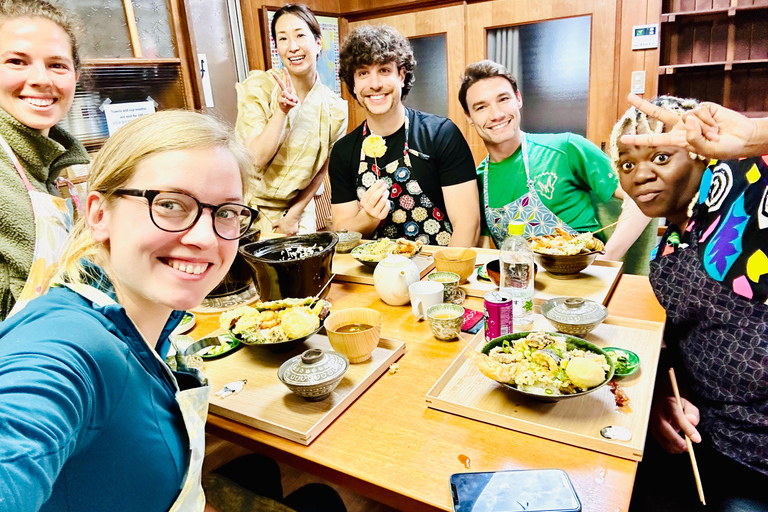 Cours de cuisine japonaise à Osaka : Tempura authentique et soupe Miso