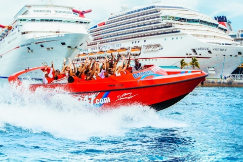 Nassau: Twister-Fahrten mit dem Jetboot und Sun Cay Beach mit MittagessenJet Boat | Nassau: Sun Cay Tagesausflug, Jetbootfahrt & Mittagessen