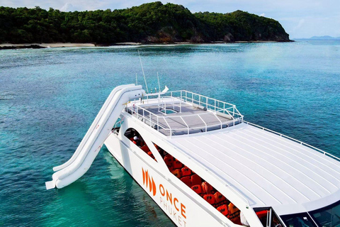 Phuket: Phi Phi Sunset & 3 Snorkeling by Luxury Catamaran With out transfer & National Park