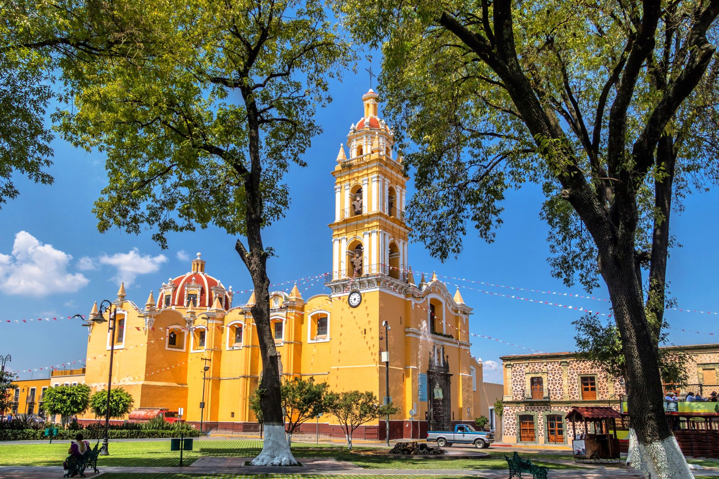 Von Mexiko-Stadt aus: Privater Tagesausflug nach Cholula, Tonantzintla und Puebla