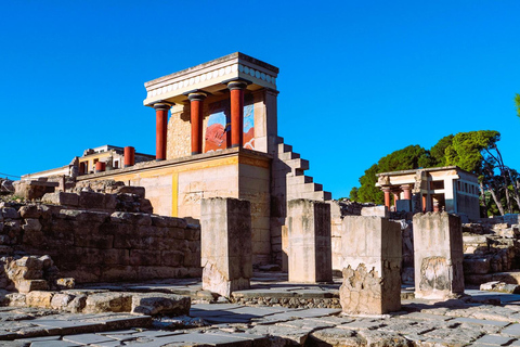 Kreta: Pałac Knossos, winiarnia i oliwa z oliwek z lunchem