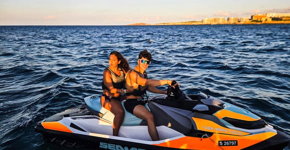 Sunset Jet Ski Tour Malta – Blue Lagoon, Caves & Comino