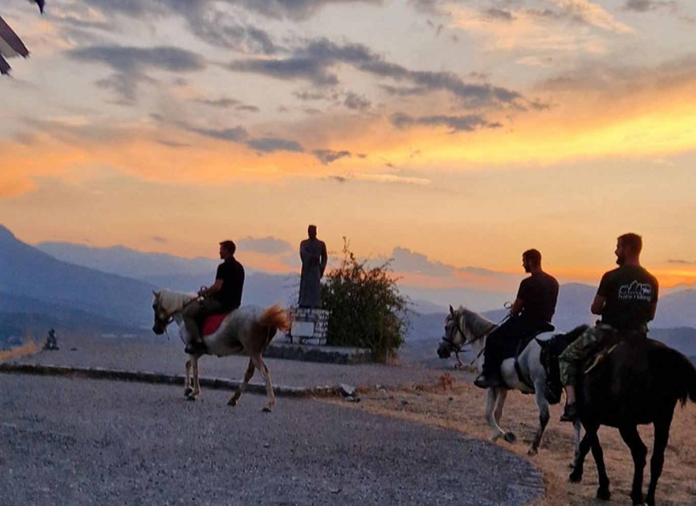 Kastraki: Ridning ved solnedgang i Meteora