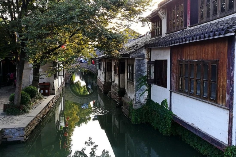 Excursion privée d'une journée à Suzhou et Zhouzhuang au départ de ShanghaiVisite privée avec tour en bateau