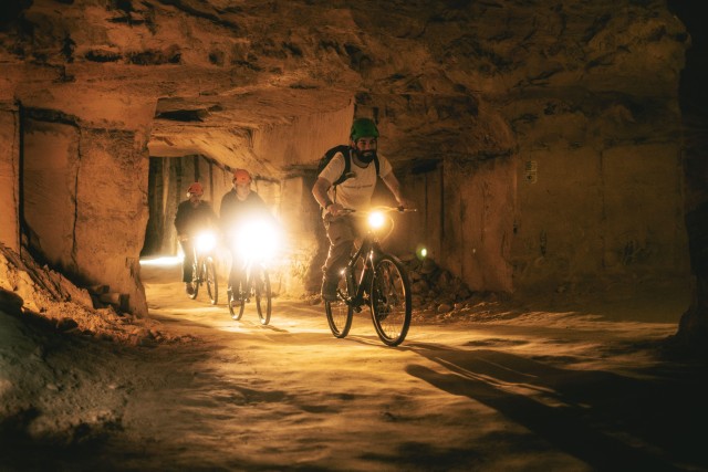 Visit Valkenburg Cave Biking Underground Bike Tour in Valkenburg, Netherlands
