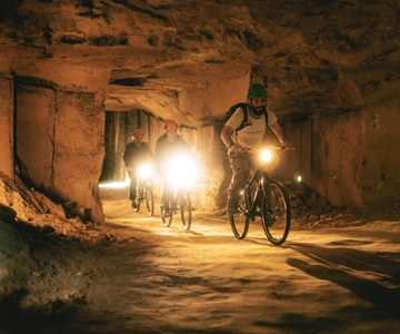 Valkenburg: Cave Biking Underground Bike Tour