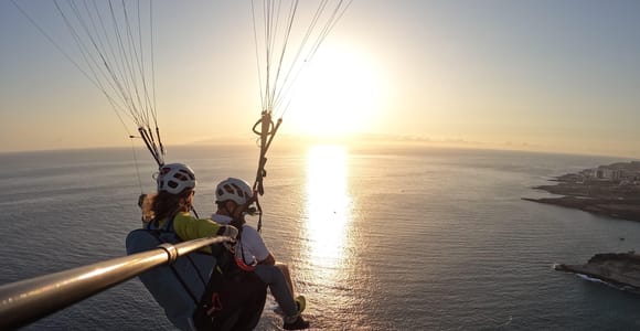 Tenerife: Sunset Paragliding Flight with Photos and Videos