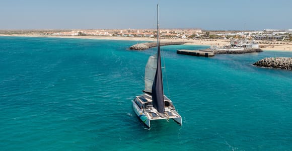 3 hrs. Eco Catamaran Adventure Marina in Sal (Cape Verde)