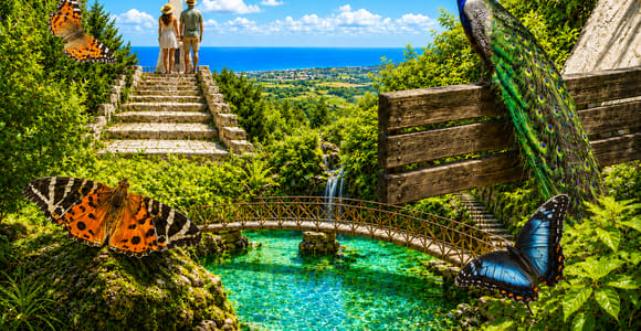Rhodes: Filerimos Hill & Butterfly Valley Half Day Bus Tour