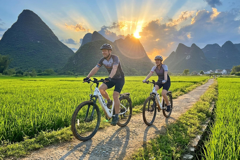 Yangshuo: Ruyi Peak, E-Bike & Liu Sanjie Show Full Day Tour Private Tour With & Guide