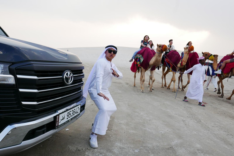 Desert Safari Qatar Camel Sandbording sunrise/sunset tour