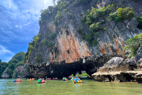 Krabi: Luxury Vintage Wooden Boat Cruise With Island Hopping Private: One day 4 Islands Tour