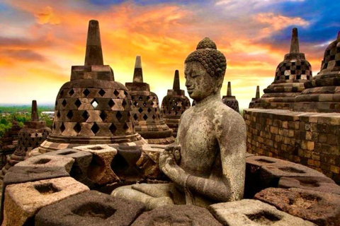 From Bali : One Day Borobudur & Prambanan Tour with Flight