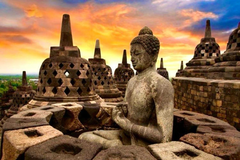 From Bali : One Day Borobudur & Prambanan Tour with Flight