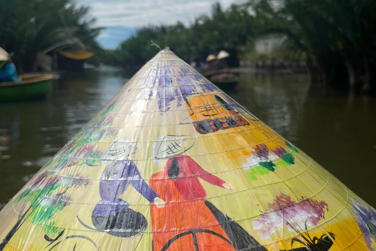 Funny day Biking, Farming, Buffalo riding and Basket boat private tour for solo traveler from Da Nang with transfer