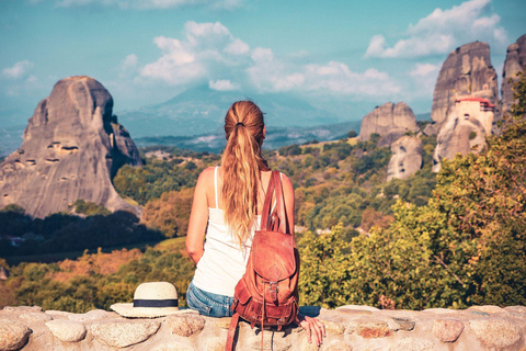 Meteora: Monasteries Tour, Lunch, and Athens Transfer Option Meteora Tour with Lunch and Roundtrip Athens Transportation