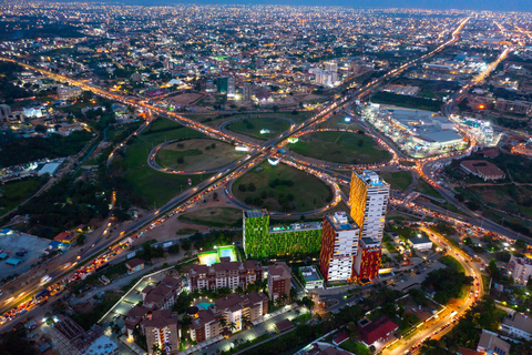 Accra: Instagrammable Nightlife Tour with a welcome drink Accra Tour: 1 Welcome Drink, 360° Skybar Views, & Shopping