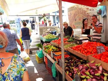 Rethymno City: Open Market (From Rethymno Bali and Panormo)