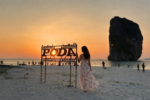 From Ao Nang: Phi Phi Islands, 4 Islands Tour w/ Sunset BBQ - Image 2