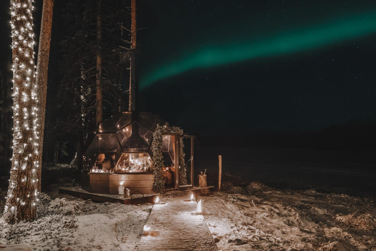 Rovaniemi: Private Glass Igloo Dinner Under Northern Lights