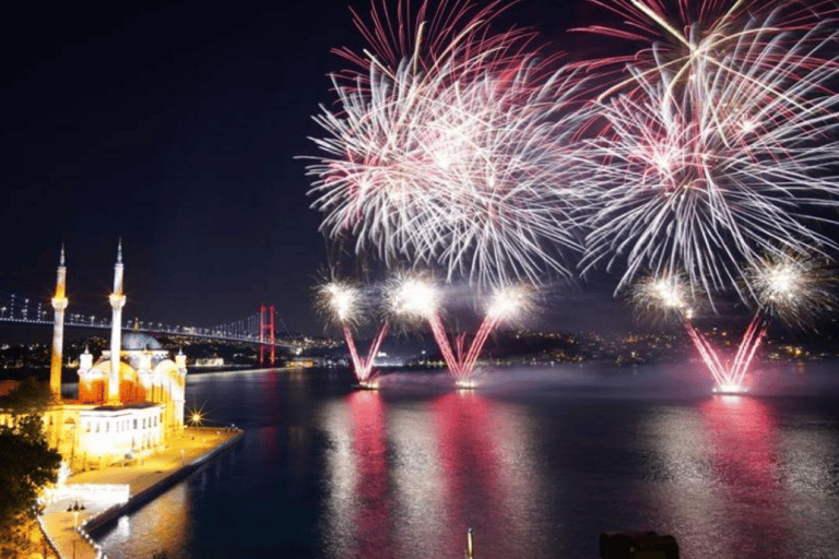 Istanbul: New Year's Eve Bosphorus Cruise with Dinner & Show Standard Menu with Unlimited Soft Drinks - Meeting Point