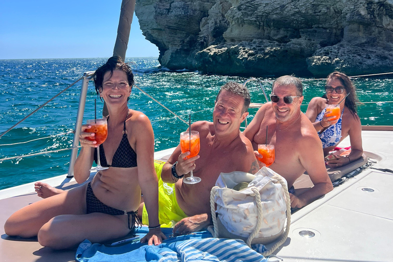 Cagliari: Catamaran Tour, Swimming, Snorkeling, & Prosecco Cagliari: Sailing Tour with Snorkeling and a Prosecco Toast