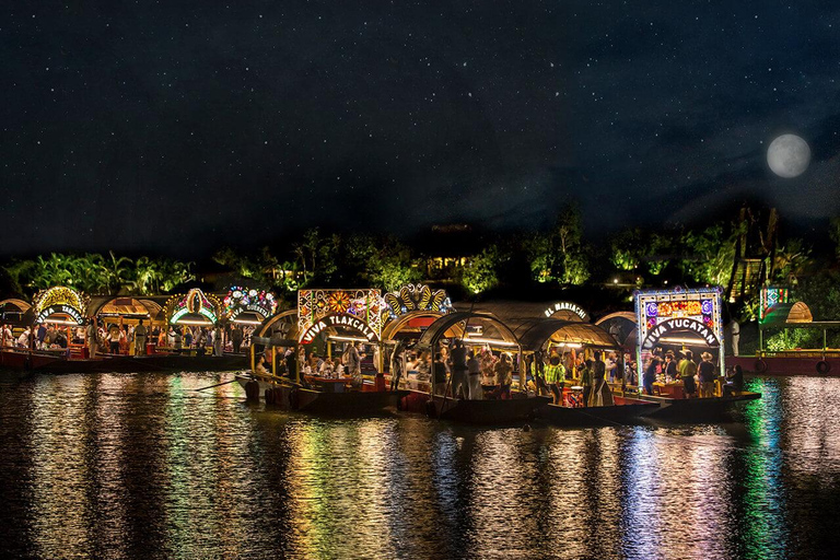 Depuis Playa del Carmen : entrée au parc Xoximilco tout compris.Entrée au parc Xoximilco avec transport haut de gamme