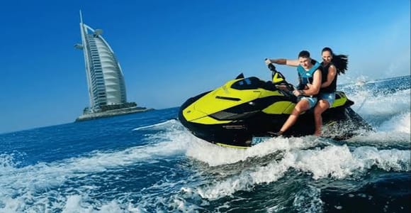 Dubai: (30min Jet Ski Experience with Burj AlArab Photo Stop