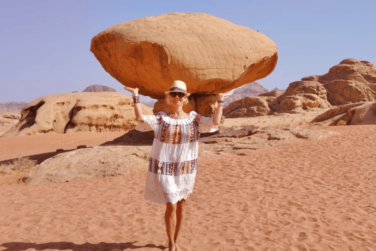 Désert du Wadi Rum : visite d&#039;une demi-journée en jeep (matin ou coucher de soleil)