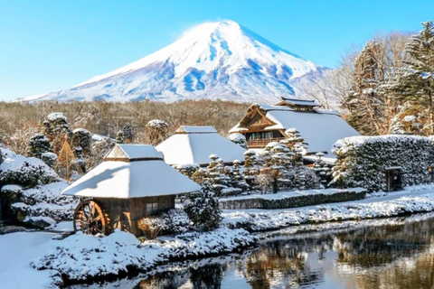 Excursion d'une journée au Mont Fuji : Oshino Hakkai, lac Kawaguchi depuis TokyoPrise en charge à Shinjuku 8h30