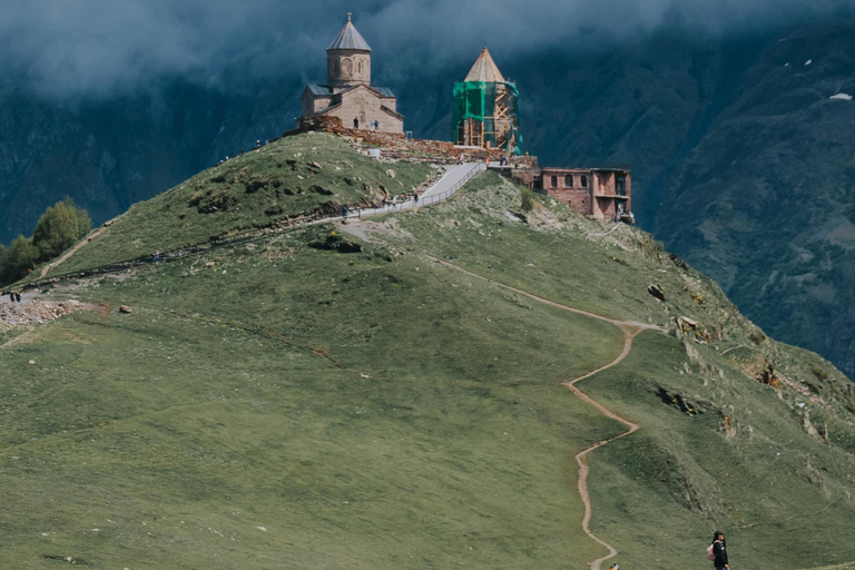From Tbilisi: Kazbegi Day Trip with Gergeti Trinity Church Only Transportation and Tour Guide