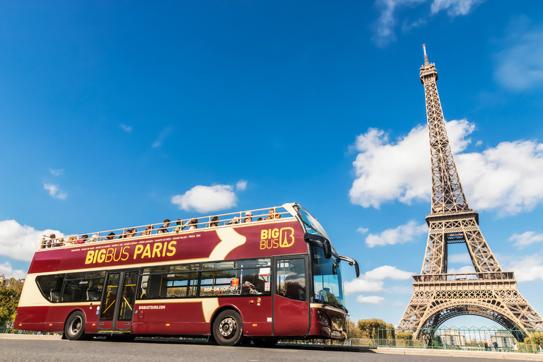 Paris: Big Bus Hop-On Hop-Off Tours med valfri kryssning48-timmarsbiljett