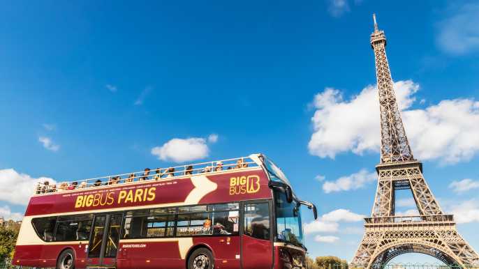 París: Big Bus Hop-On Hop-Off Tours con Crucero Opcional