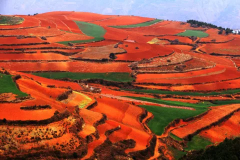 Dongchuan red earth start from Kunming