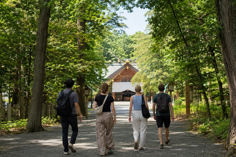 Sapporo: Hokkaido Shrine, Forest & Local Café Walk
