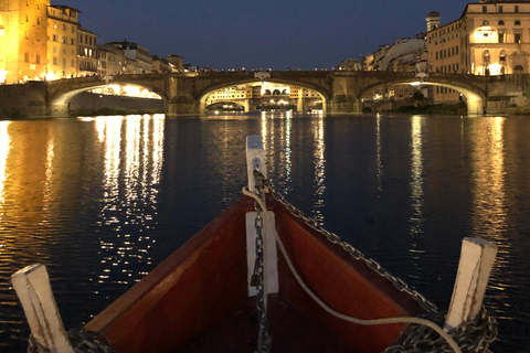 Florence: Historical Walk and Private Boat Tour with Wine