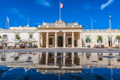 Malta: Valletta Audio Guided Walk & HO-HO Bus Tour Option Malta: Hop-On Hop-Off Bus Tour & Valletta Audio Guided Walk