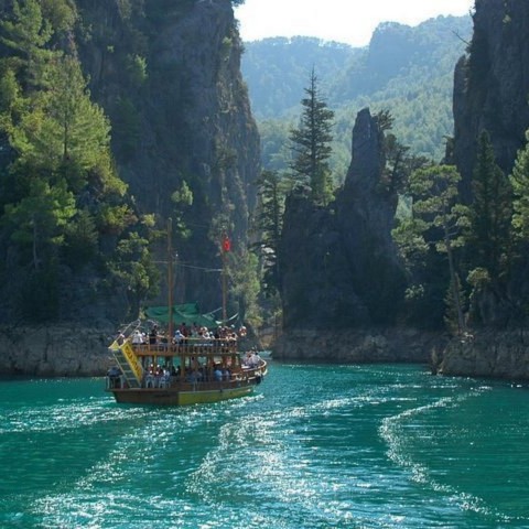 Visit From Antalya Green Canyon Boat Tour with Lunch and Drinks in Kemer