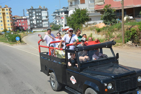 Alanya: Excursão 2 em 1 à Caverna Dim, ao Rio Dim e ao Jeep Safari