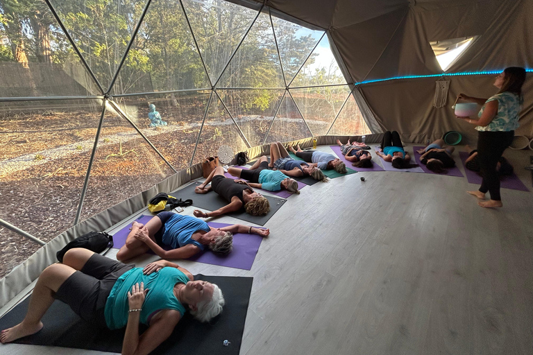 ALBUFEIRA: Yogaklass i en kupol eller på stranden