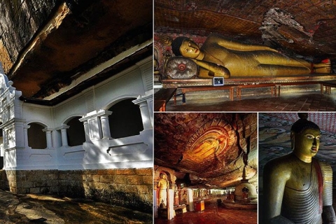 Kandy:Sigiriya Fortress & Cave Temple All-Inclusive Tuk Tour