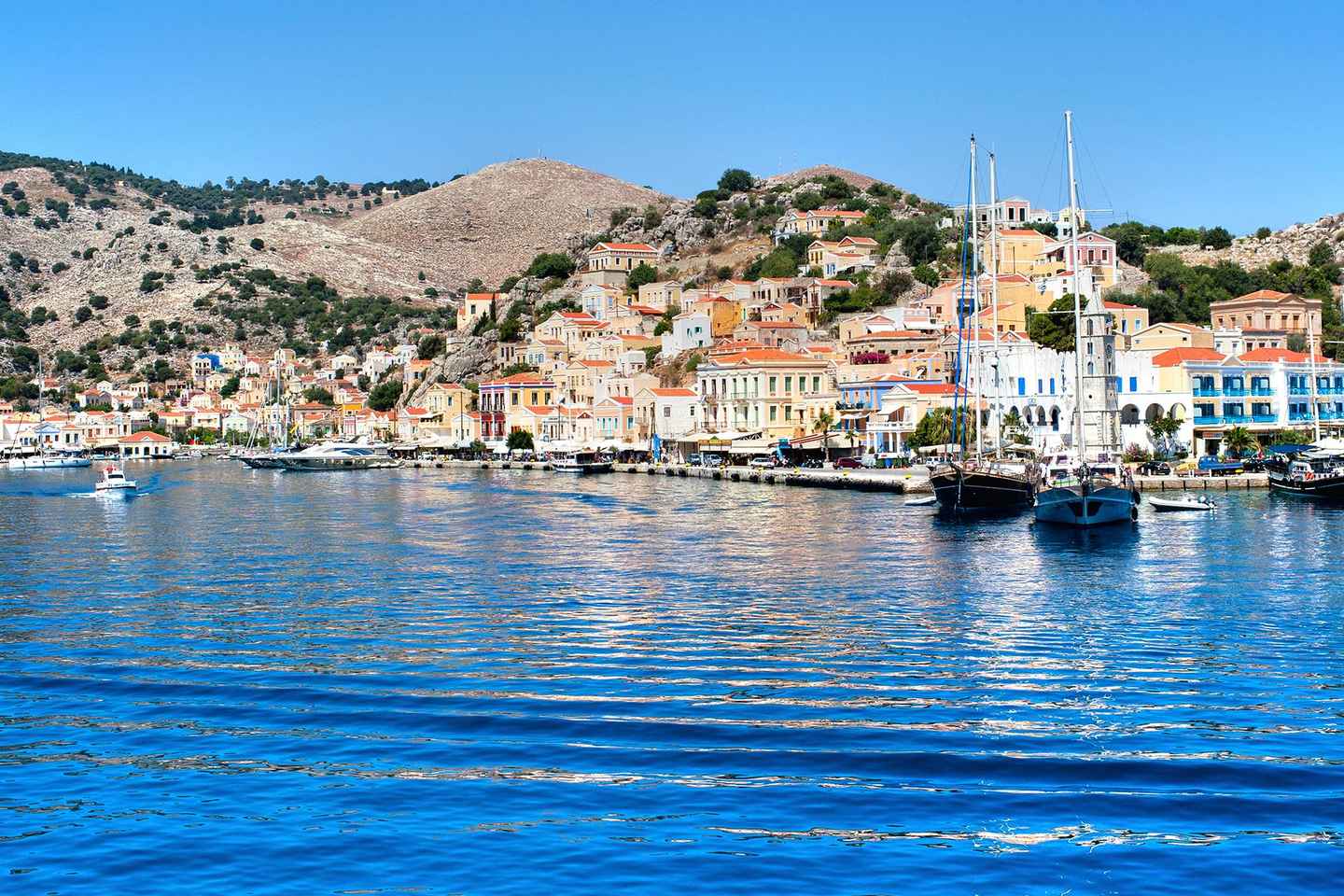 Rhodes: Boat trip to Symi island with swimming at St. George