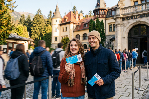 From Bucharest: Dracula’s Castle, Peles & Brasov 3-in-1 Audio guide in 24 languages