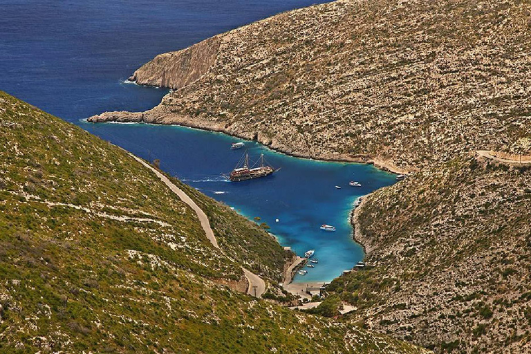 Zakynthos: Grand Island Cruise & 3 Swim Stops with Pickup