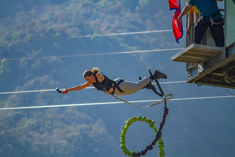 Pokhara: Bungee Jump and Skyscreamer Swing Combo
