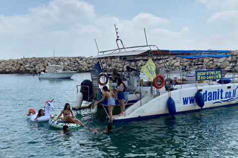 Tel Aviv: Skyline Boat Cruise med stopp för vattenaktiviteter