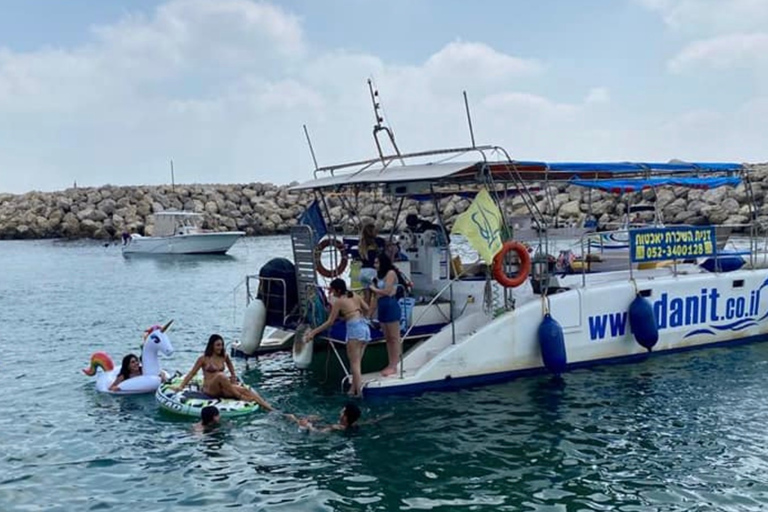 Tel Aviv: Skyline Boat Cruise med stopp för vattenaktiviteter