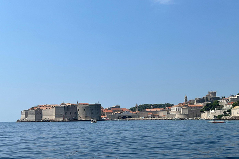Zonsondergangtour met een glazen boot rond de oude stad en grotten in Dubrovnik