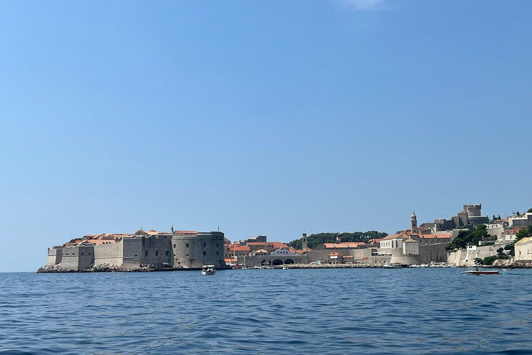 Zonsondergangtour met een glazen boot rond de oude stad en grotten in Dubrovnik